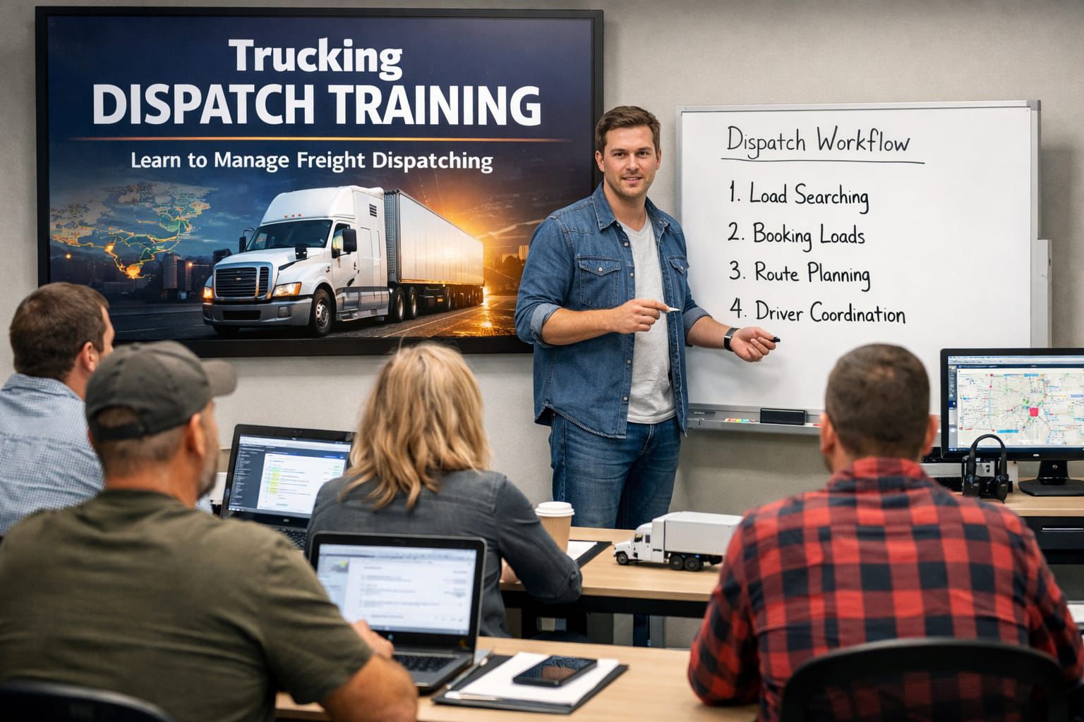 Live dispatch training session